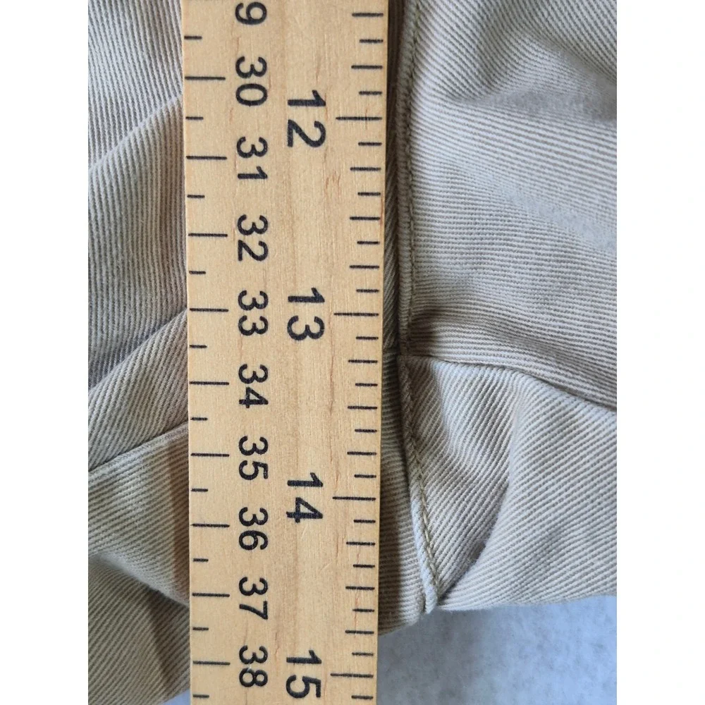 Banana Republic Hiking Shorts Mens 40 Khaki Tan Cotton Pleated Chino Walking 5in